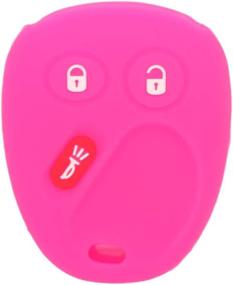 img 3 attached to 🌹 SEGADEN Silicone Cover Protector Case for Chevrolet GMC Cadillac Hummer Saturn Pontiac 3 Button Remote Key Fob CV4610 - Rose