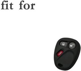 img 1 attached to 🌹 SEGADEN Silicone Cover Protector Case for Chevrolet GMC Cadillac Hummer Saturn Pontiac 3 Button Remote Key Fob CV4610 - Rose