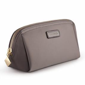 img 4 attached to Grey CHICECO Cosmetic Pouch Clutch - Handy Makeup Bag For On-The-Go Glamour!