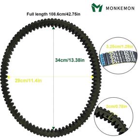 img 2 attached to 3211180 High-Performance Extreme CVT Drive Belt for Polaris RZR XP 1000, RZR XP4 1000, RZR 1000, RZR 1000S, RZR 900 - OEM 3211180/3211148/3211172