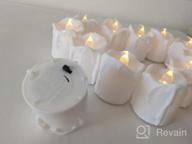 img 1 attached to 🕯️ LOGUIDE LED Flameless Votive Candles with Timer - Halloween Decoration Candle, Pack of 12 review by Kendrick Barron