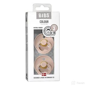 img 2 attached to 🍼 BIBS Natural Rubber Baby Pacifiers - Set of 2 BPA-Free Soothers, Made in Denmark - Blush, Size 6-18 Months