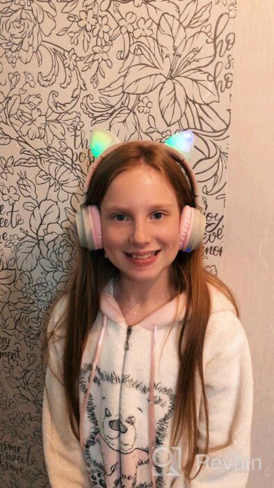 img 1 attached to 🐱 Hoco W27 Cat Ear Wireless Headphones in Grey: Immerse in Wireless Musical Bliss review by Ada Holf ᠌