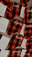 img 1 attached to 24 Pack 7 Inch Buffalo Plaid Christmas Stockings With Plush Cuff | Classic Xmas Decorations For Whole Family, Black & White review by Heather Aragon