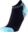 men & women's compression running socks - anti-blister, moisture wicking, no show low cut ankle! logo