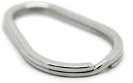 valyria stainless steel oval split rings keyrings keychains keys holder 4cm x 2.8cm(1 5/8"x1 1/8") (3pcs) logo