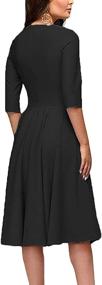 img 3 attached to 👗 Elegance Hepburn Dresses: Stunning Pleated Women's Clothing