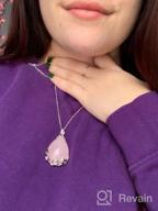 img 1 attached to Healing Quartz Crystal Stone Pendant Necklace - Chakra Jewelry For Women & Men review by Olga Porter
