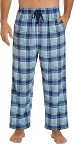 img 4 attached to Уютный образ с мужскими фланелевыми пижамными штанами EVERDREAM - Длинные пижамные штаны из 100 % хлопка