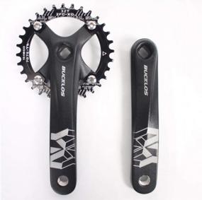 img 3 attached to BUCKLOS MTB 170Mm Square Taper Crankset, 104 BCD Mountain Bike Narrow Wide Tooth Chainring 32/34/36/38/40/42T, Single Speed Round/Oval Chainring And Crank, Fit Shimano, SRAM, FSA
