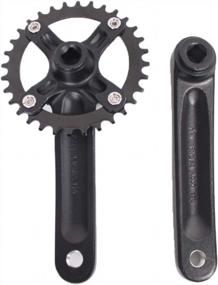 img 2 attached to BUCKLOS MTB 170Mm Square Taper Crankset, 104 BCD Mountain Bike Narrow Wide Tooth Chainring 32/34/36/38/40/42T, Single Speed Round/Oval Chainring And Crank, Fit Shimano, SRAM, FSA