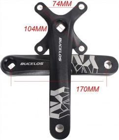 img 1 attached to BUCKLOS MTB 170Mm Square Taper Crankset, 104 BCD Mountain Bike Narrow Wide Tooth Chainring 32/34/36/38/40/42T, Single Speed Round/Oval Chainring And Crank, Fit Shimano, SRAM, FSA