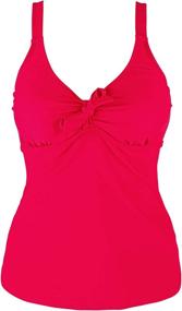 img 4 attached to Ocean Blues Tankini Swimsuit Control Women's Clothing ~ Swimsuits & Cover Ups