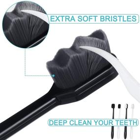 img 2 attached to 🪥 Charcoal Bristles Toothbrushes for Recession-Resistant Oral Care