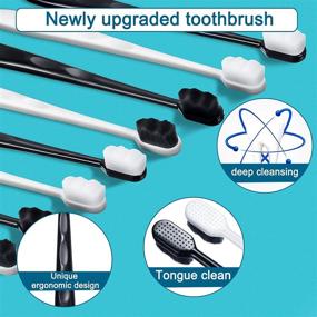 img 1 attached to 🪥 Charcoal Bristles Toothbrushes for Recession-Resistant Oral Care