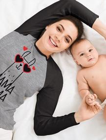 img 3 attached to Женская футболка реглан на День матери - Mama Llama Shirt: идеальный подарок для мамы