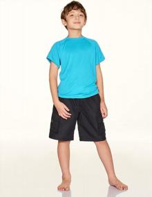 img 2 attached to TSLA Youth Kids Aqua Swimsuit Top With UPF 50+ Protection For Safe Surf And Swim