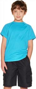 img 4 attached to TSLA Youth Kids Aqua Swimsuit Top With UPF 50+ Protection For Safe Surf And Swim