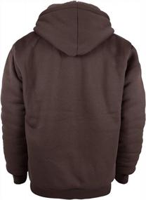 img 2 attached to 🧥 Yasumond Men's Hoodies: Zipper Fleece Sweatshirts for Big & Tall Sizes with Heavy Sherpa Lining - Stay Warm in Style this Winter!