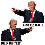 100pcs biden did that trump sticker set - joe biden did that | trump sticker - i did 👌 that! - trump won | fuck biden sticker - gas pump bumper parody vinyl stickers for car laptop window waterproof логотип