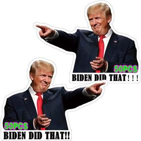 img 3 attached to 100PCS Biden Did That Trump Sticker Set - Joe Biden Did That | Trump Sticker - I Did 👌 That! - Trump Won | Fuck Biden Sticker - Gas Pump Bumper Parody Vinyl Stickers for Car Laptop Window Waterproof