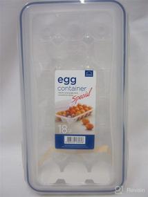 img 1 attached to 🥚 Clear/Blue LOCK &amp; LOCK Egg Storer - Holds 18 Eggs