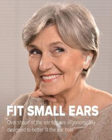 img 2 attached to Rechargeable Bluetooth Hearing Aids For Seniors With Noise Cancellation, Pitch Elimination And 16 Channel In-Ear Digital Amplifier - White Portable Charging Case Included.