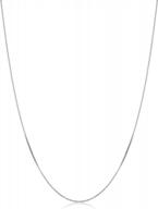 stylish women's box chain necklace in pure 925 sterling silver – available in various sizes and thicknesses logo