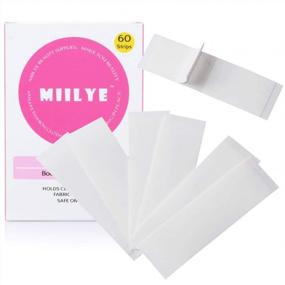 img 4 attached to MIILYE Fashion Double Sided Tape For Skin To Fabric Clothing - Keep Dress And Bra In Place, Clear, 60 Strips (1"X3", Strong Adhesive)