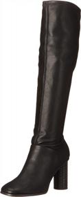 img 4 attached to Black Franco Sarto Knee High Boots For Women - Size 8.5 L-Cindy Tall
