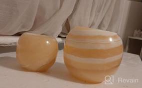 img 8 attached to Tranquil Aurora Home Décor - CraftsOfEgypt Single Alabaster Candle Holder