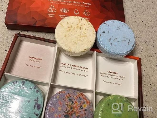 img 1 attached to Cleverfy Shower Steamers Aromatherapy - Pack Of 12 Shower Bombs With Essential Oils. Self Care Christmas Gifts For Women And Men. Rose Gold Set review by Patricia Jordan