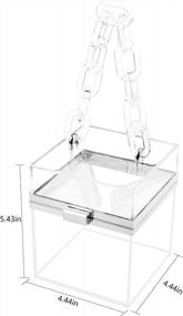 img 4 attached to Elegant Clear Acrylic Jelly Evening Bag For Women'S Weddings - WEDDINGHELPER