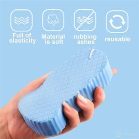 img 1 attached to Reusable Exfoliating Shower Sponge for Pregnant Women: Essential Tools & Accessories