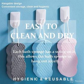 img 2 attached to Reusable Exfoliating Shower Sponge for Pregnant Women: Essential Tools & Accessories