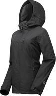🌧️ women's lightweight waterproof raincoat with hood - packable cycling bike jacket windbreaker (33,000ft) logo