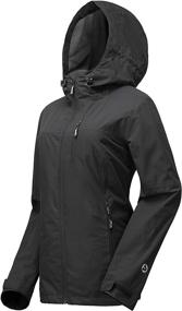 img 4 attached to 🌧️ Women's Lightweight Waterproof Raincoat with Hood - Packable Cycling Bike Jacket Windbreaker (33,000ft)
