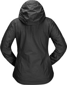 img 3 attached to 🌧️ Women's Lightweight Waterproof Raincoat with Hood - Packable Cycling Bike Jacket Windbreaker (33,000ft)
