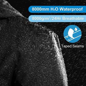 img 2 attached to 🌧️ Women's Lightweight Waterproof Raincoat with Hood - Packable Cycling Bike Jacket Windbreaker (33,000ft)
