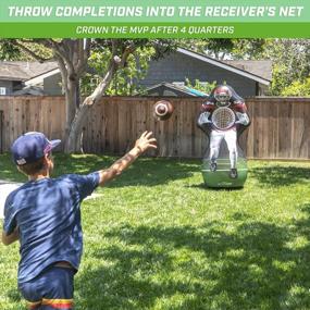 img 2 attached to Score Big With The GoSports Inflataman Football Challenge - Inflatable Receiver Touchdown Toss Game!