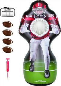 img 4 attached to Score Big With The GoSports Inflataman Football Challenge - Inflatable Receiver Touchdown Toss Game!