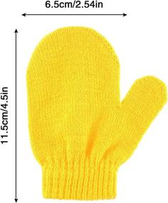 img 3 attached to Boao Halloween Stretch Mittens - Girls' Accessories for Cold Weather, Complete Supplies