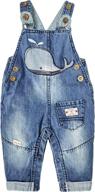 👶 kidscool space baby little kids cute embroidered denim fashion jean overalls логотип