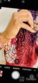 img 6 attached to Получите яркие и потрясающие прически с закрученными волосами с длинными волосами Ombre Crochet - 28 дюймов, 8 пакетов для плетения, 35 прядей / пакет - идеально подходит для чернокожих женщин!