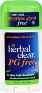 🌿 stay fresh all day with herbal clear deodorant stick fresh logo