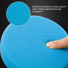 img 2 attached to 🔵 High Quality Blue Polish Pad Set for Car Buffer Polisher - SPTA 3Pcs 6.5 Inch Face for 6 Inch Backing Plate - Ideal for Compound Buffing, Polishing, and Waxing -FPTSS6B-3