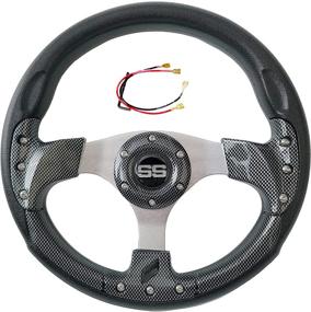 img 2 attached to GREENCHOOSY Steering Wheel Black Gray1