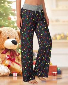 img 3 attached to Cozy Up This Christmas With ALISISTER'S Women'S Pajama Bottoms - Casual And Comfy Sleepwear That'S Perfect For The Season