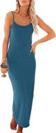 👗 yanekop womens summer ribbed spaghetti strap dresses - trendy women's clothing logo