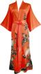 floral kimono robe for women - stylish long bathrobe and nightgown by ledamon logo